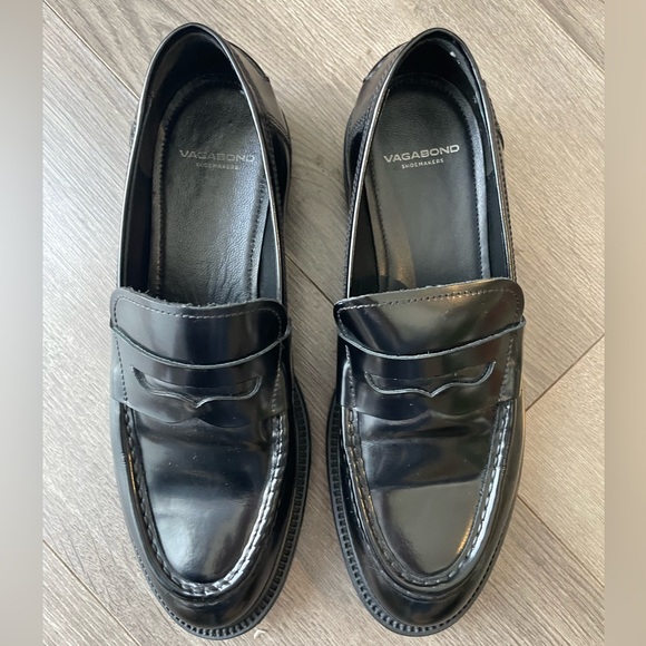 VAGABOND ALEX W LOAFER - POLISHED BLACK 38 with box - Picture 8 of 14